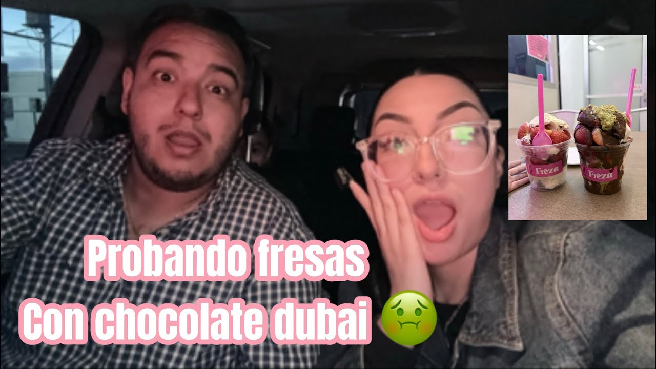 PROBAMOS LAS FRESAS CON CHOCOLATE 🤢