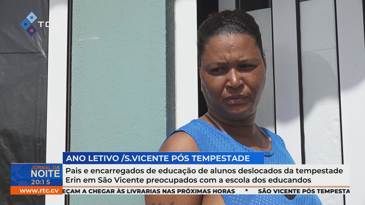 Pais de alunos deslocados da tempestade Erin em São Vicente preocupados com a escola dos educandos