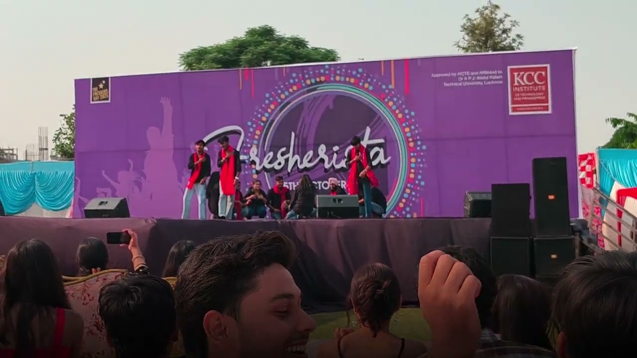 Freshers 2025 KCCITM 🎉🥳 #kccitm #new #college #fest #greaternoida 
