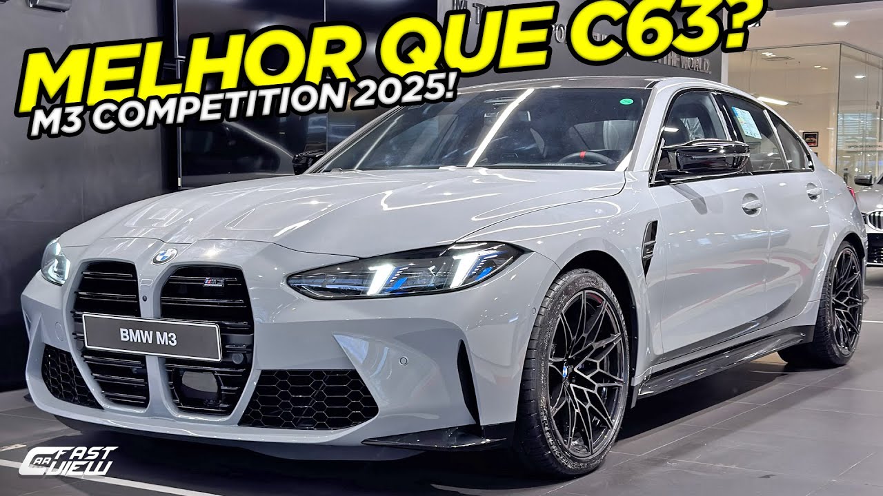 NOVA BMW M3 COMPETITION 2025 MELHOR ESPORTIVO POR R$900 MIL? SUPERA MERCEDES C63 NO CUSTO BENEFÍCIO!