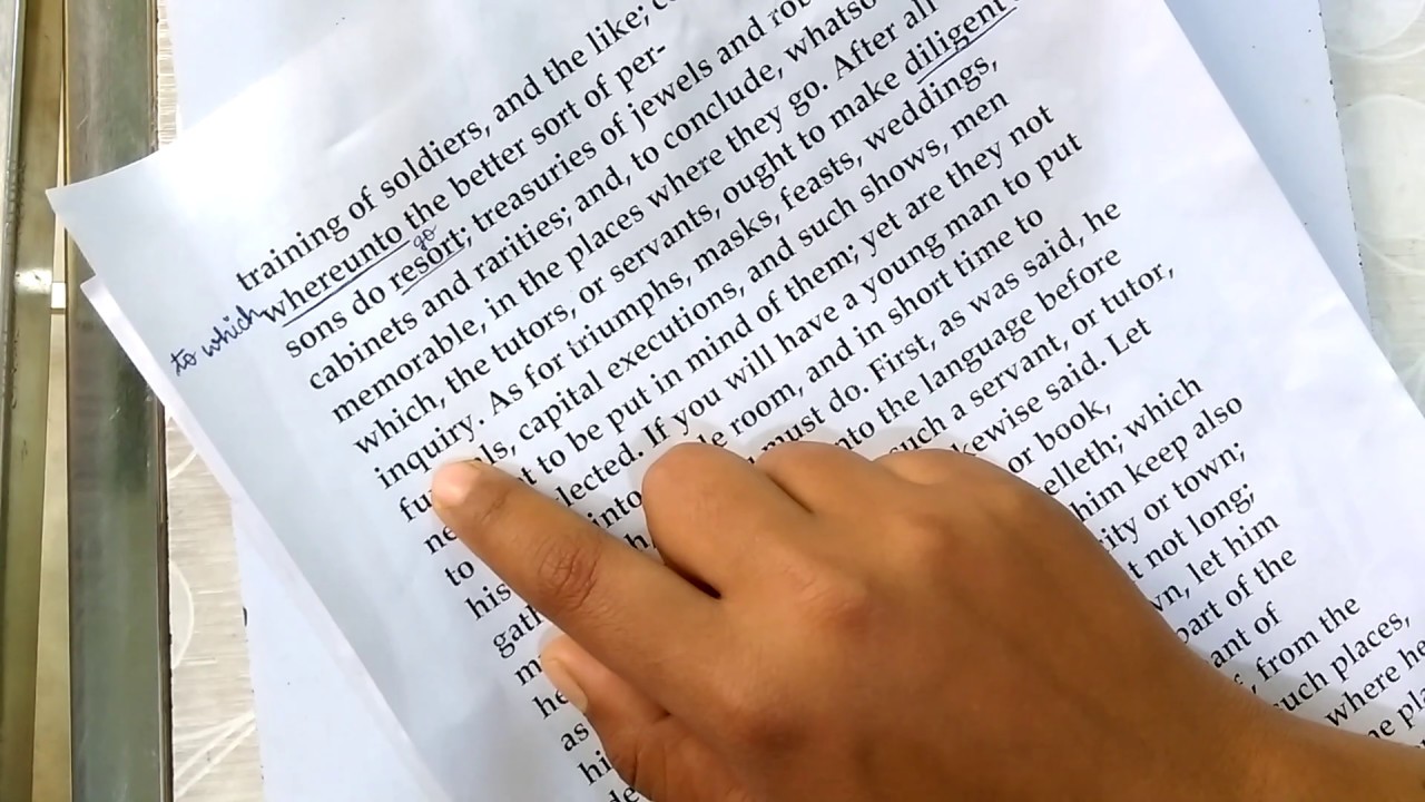 Of Travel by Francis Bacon | explained in hindi | line by line explanation ||