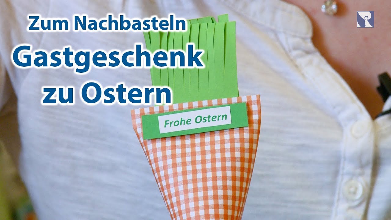 Karotte zu Ostern basteln - DIY Gastgeschenk