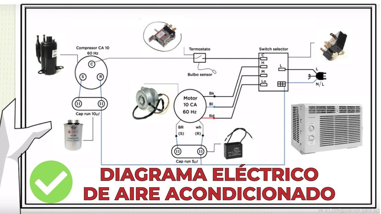 CÓMO LEER DIAGRAMA ELECTRICO DE AIRE ACONDICIONADO 🔎📐