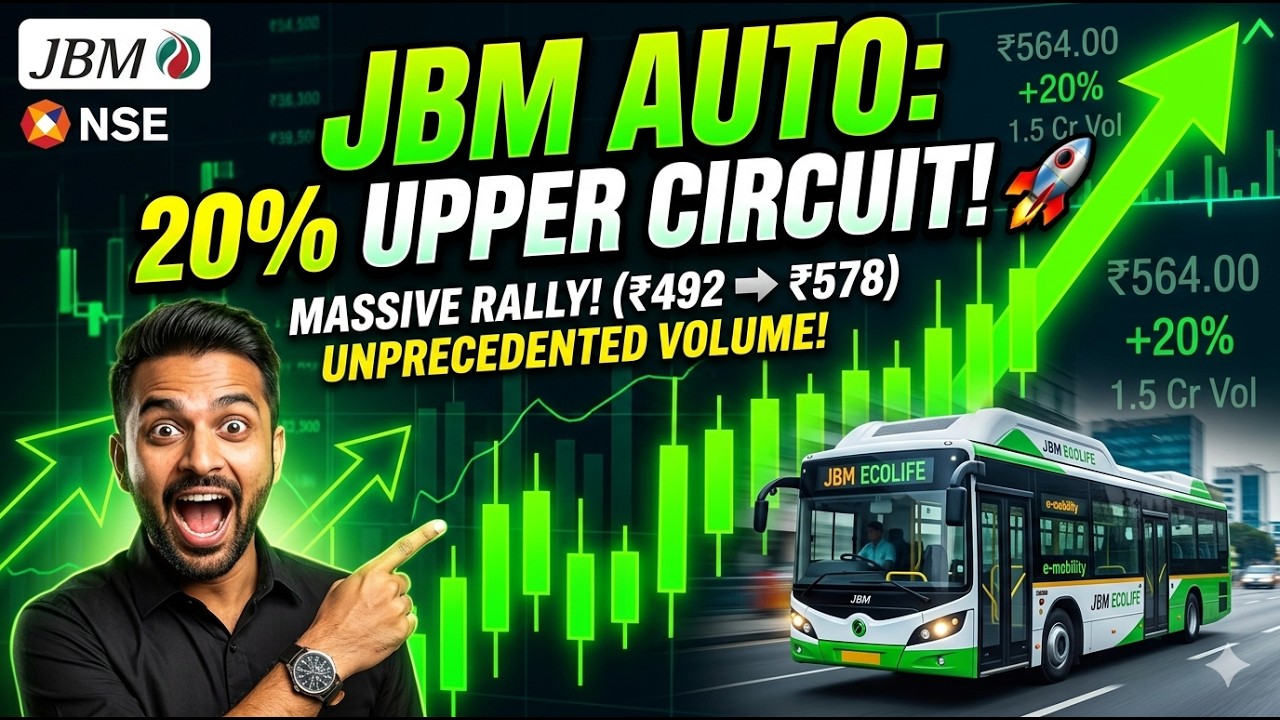 JBM Auto Share Price News: 20% Upper Circuit Today! 🚀 Don't Miss the EV Rally! | JBMA Analysis