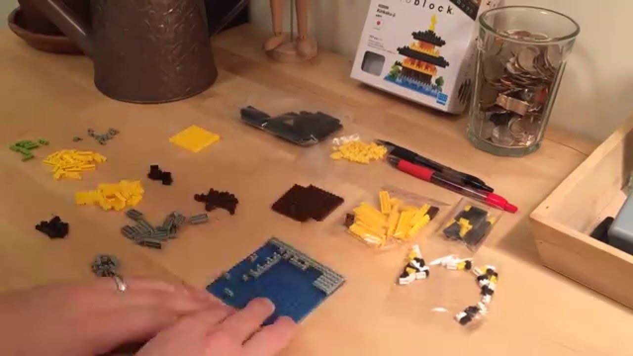 Nanoblock Kinkaku-ji - Timelapse Assembly