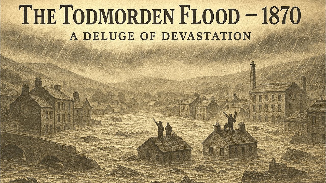 The Todmorden Flood of 1870. A Deluge of Devastation. Cornholme. 