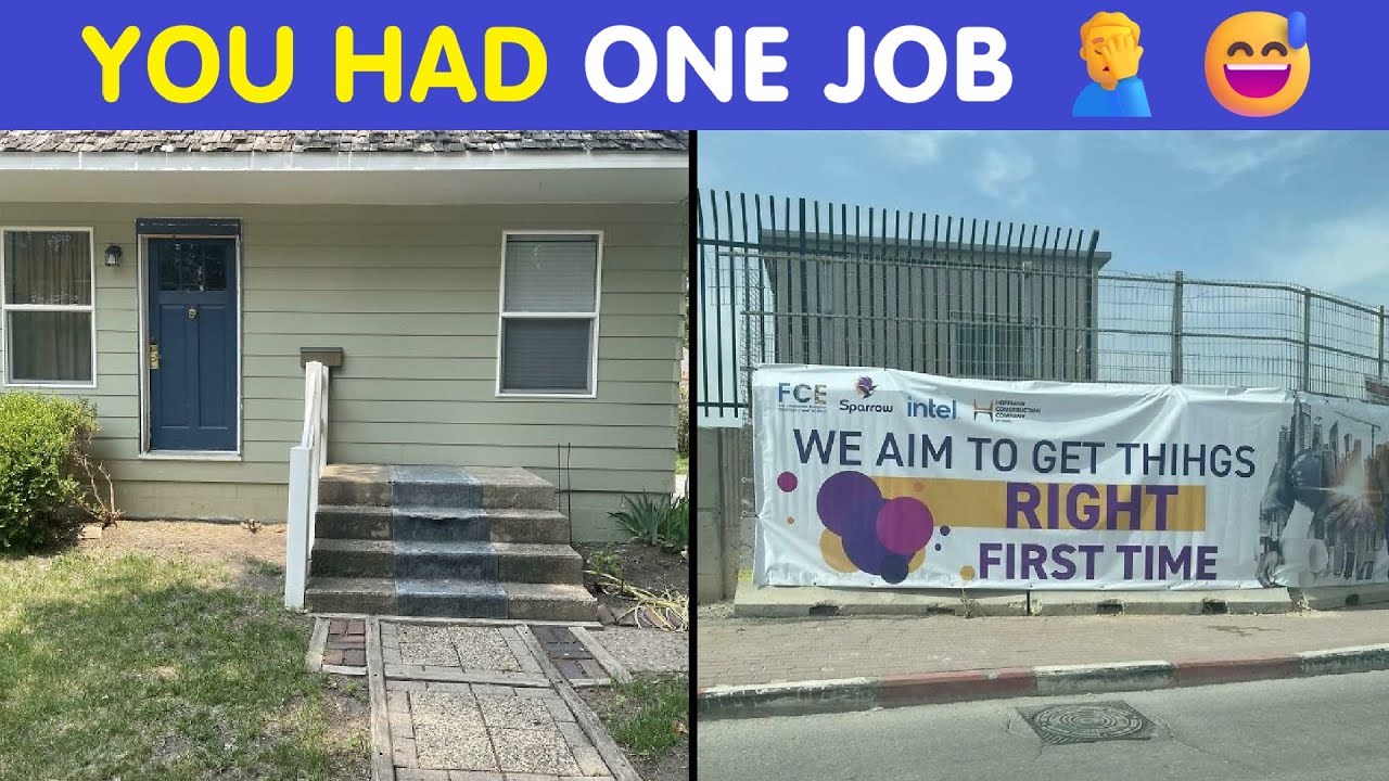 Hilarious Pics That Prove “You Had One Job”… And Still Failed 😂