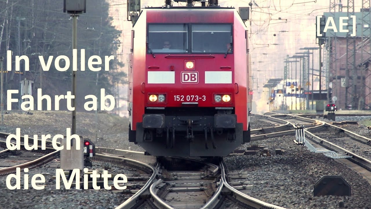 WOW! G&uuml;terzug in voller Fahrt Bahnhof Jossa - meine Lieblingseinstellung - Bahnhofsszene 2/2020