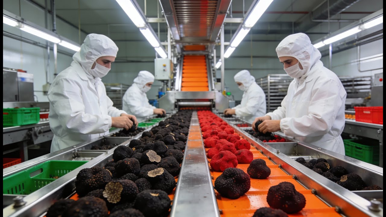 Inside the Black Truffle Facility – How Rare Fungi Become Million-Dollar Spices | Full Process
