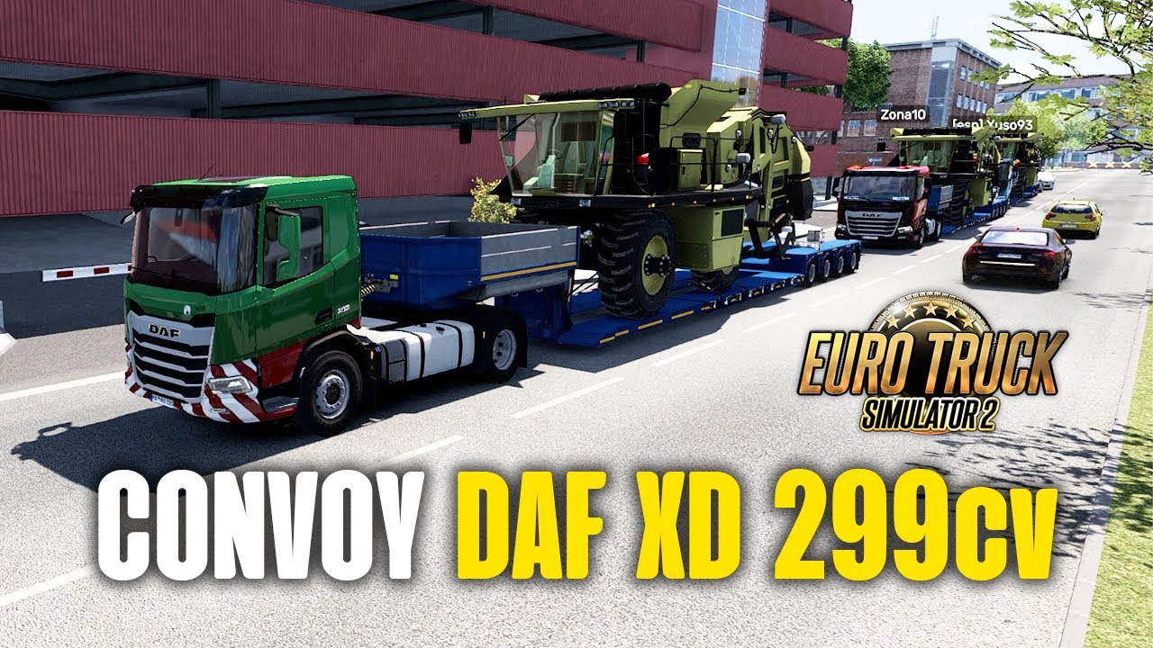 30 toneladas con 299cv [ETS2: Convoy DAF XD]