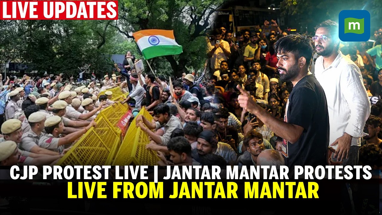 🔴Jantar Mantar Protest Update LIVE: Delhi Protest Ground Report | Delhi Police | CJP | Parliament