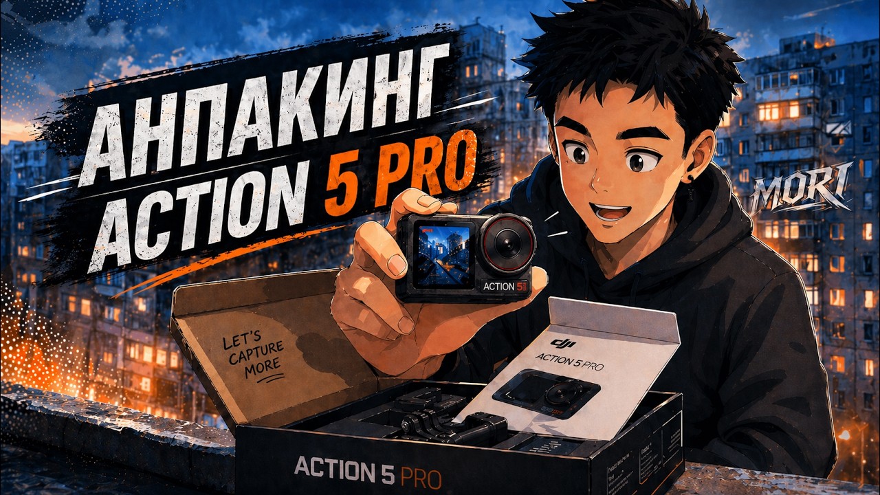 Қазақша анпакинг DJI action 5 PRO