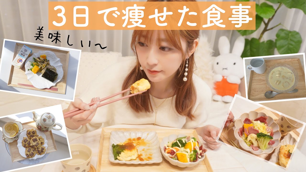 【ダイエット】30歳OLが3日で痩せた1日の食事//解説＆レシピ