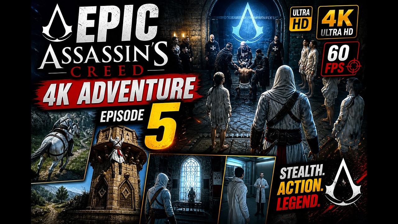 🎮 Epic Assassin’s Creed 4K Adventure – Episode 5 | Ultra HD 60FPS Gameplay 🎮