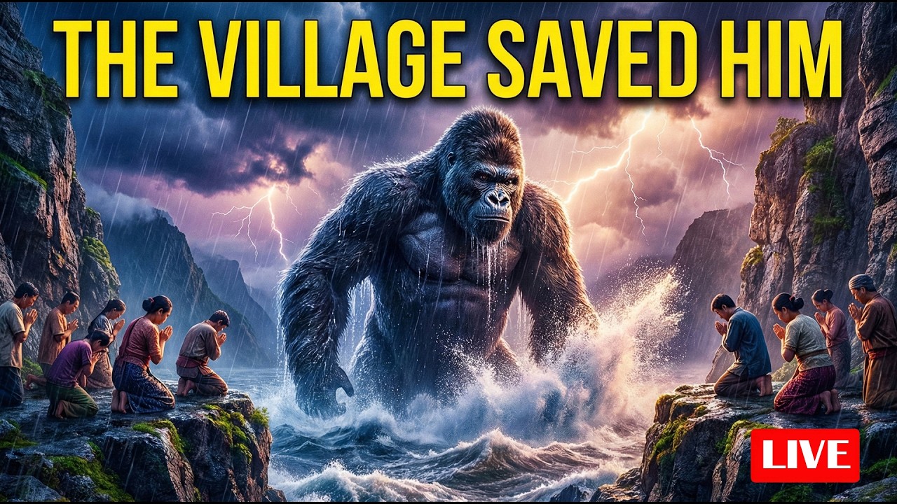 🔴When the Flood Destroyed the Village… King Kong Saved Them 🌊🦍 LIVE