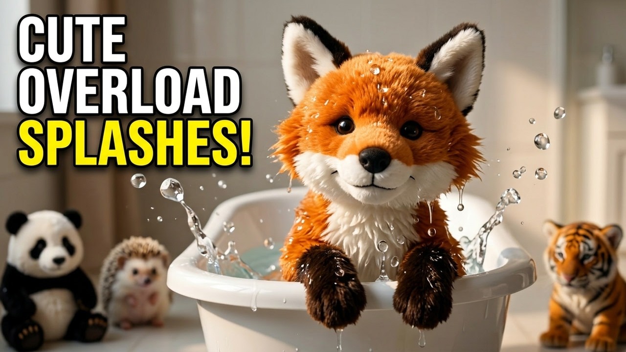 Baby Animals Splashing Around – Pure Cuteness! 🐻