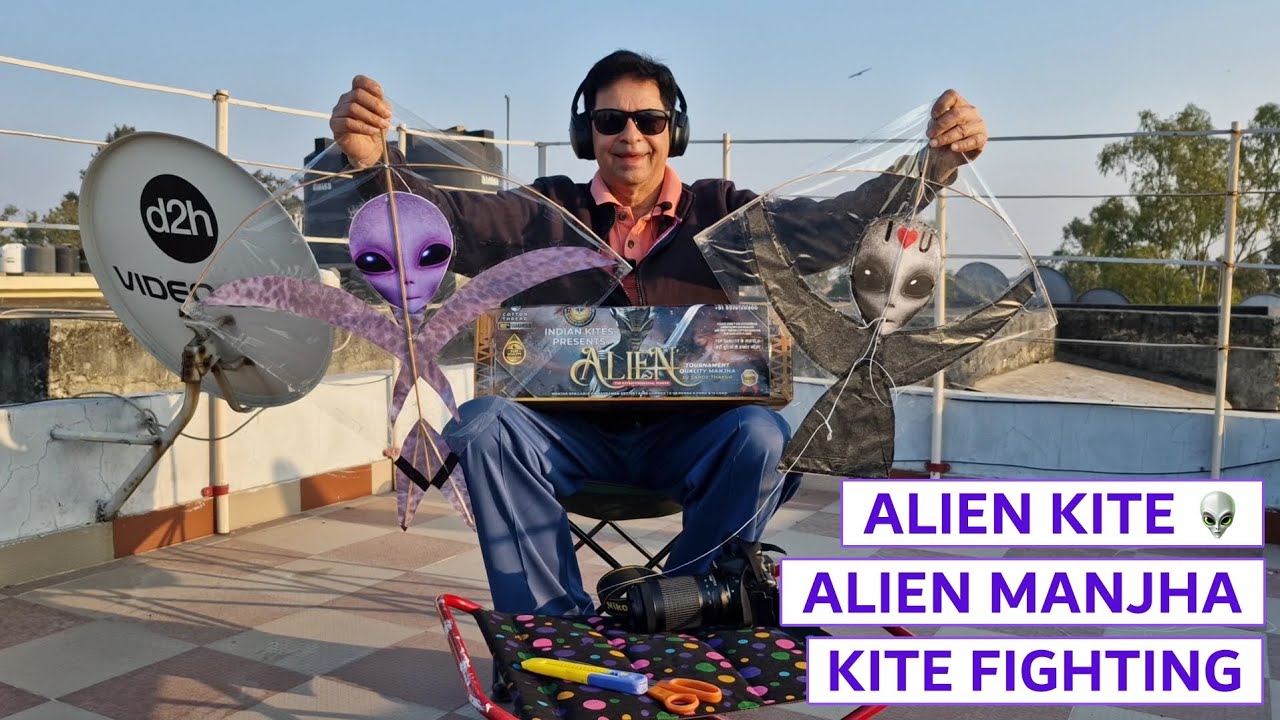  ALIEN 👽 MANJHA AND ALIEN 👽 KITE TESTING / PATANG BAZI 
