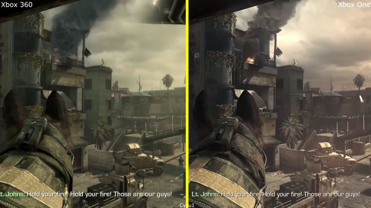 Call of Duty Ghosts Xbox 360 vs Xbox One Graphics Comparison