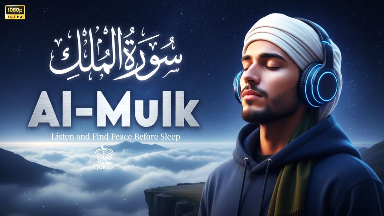 Peaceful Quran Night Recitation 🌙 | 1 Hour Calm Recitation for Rest | Al Mulk