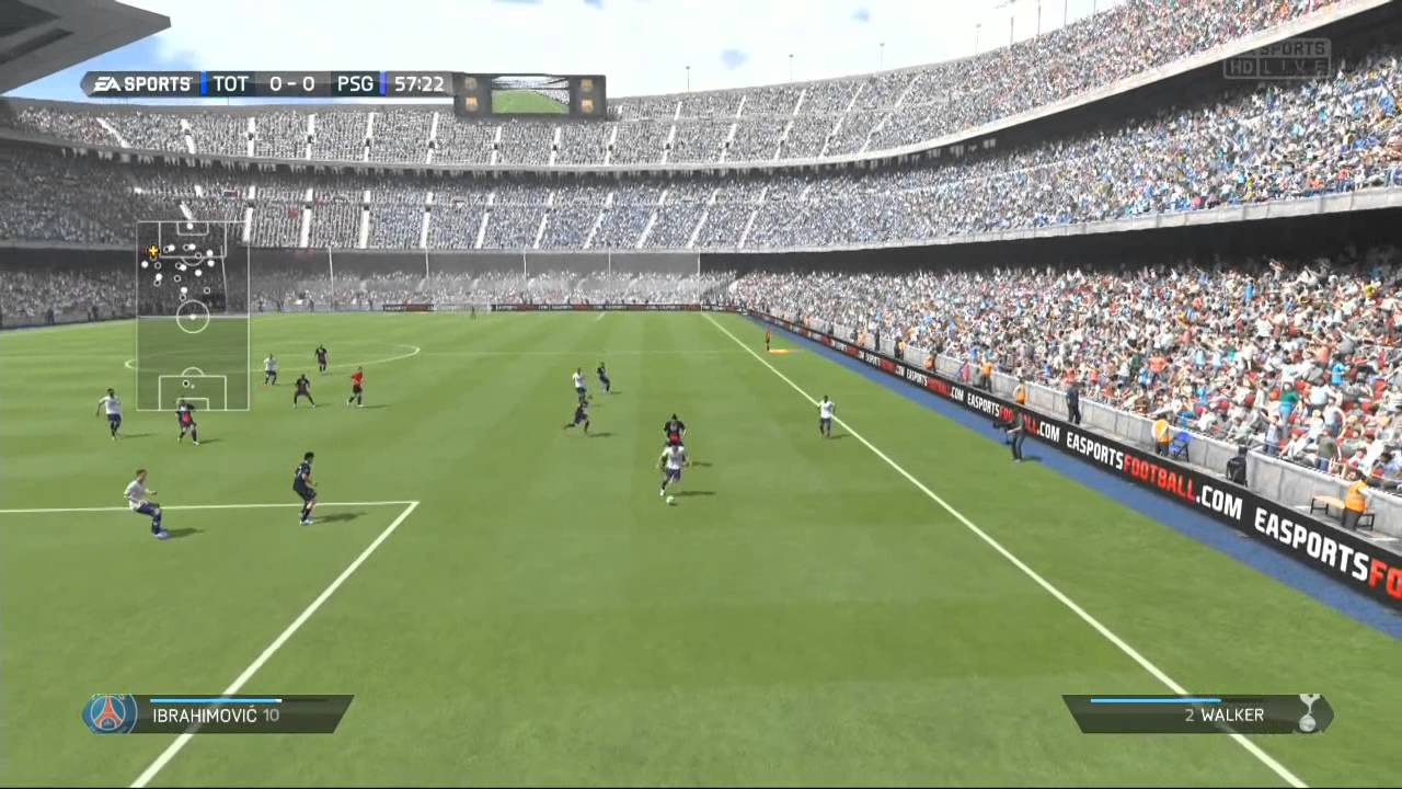 FIFA 14 PS4 - Tottenham Hotspurs Vs Paris Saint-Germain - Pro Camera