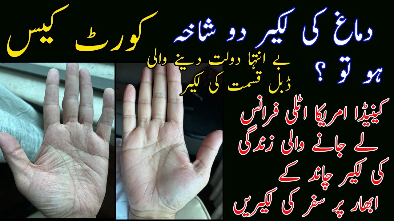 LUCKY MALE PALM READING _ FOREIGN SETTLEMENT _TRAVEL LINES _ DOUBLE LUCK LINE AND BRAIN LINE_ SNN TV