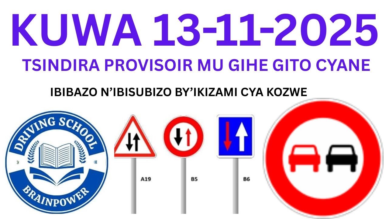 🚨🚘AMATEGEKO Y'UMUHANDA:IBIBAZO N'IBISUBIZO BY'IKIZAMI CY'URUSHYUSHYA RWAGATEGANYO CYAKOZWE 🚨🚨