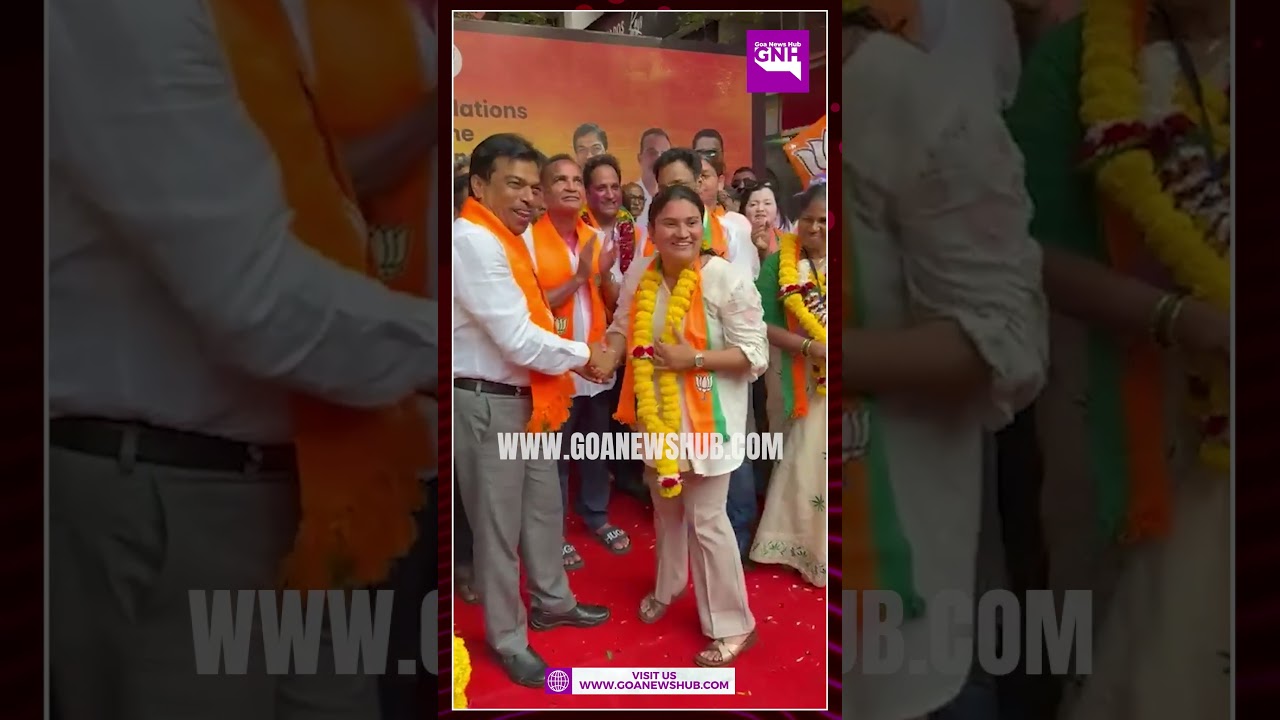BJP president Damu Naik congratulated BJP candidates for winning CCP elections