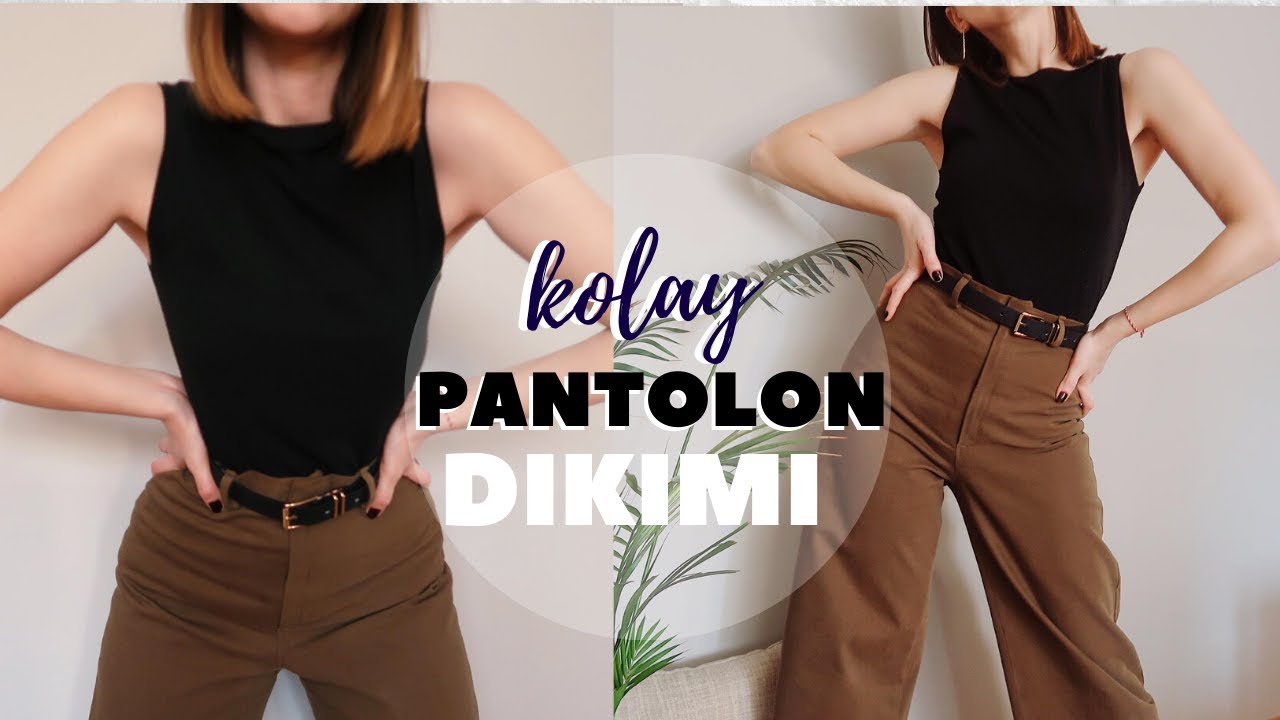 KALIPSIZ BOL PANTOLON DİKİMİ | Culotte Pantolon | How to sew Culottes Pants?