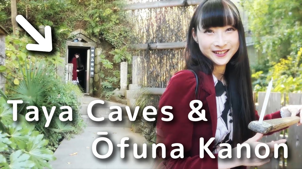 Exploring Taya Caves and Ofuna Kanon Temple with Minori | Tokyo Day Trip Japan!