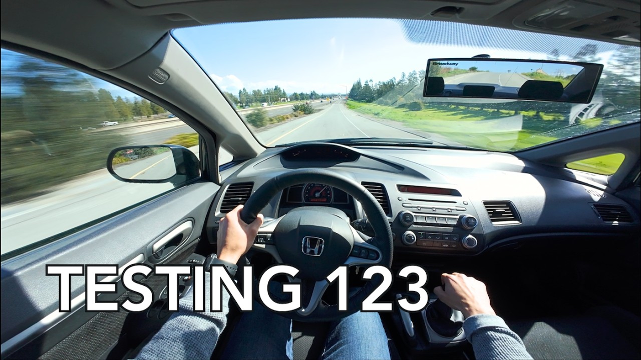 Exhaust Mic Test On 8th Gen Honda Civic Si POV Drive