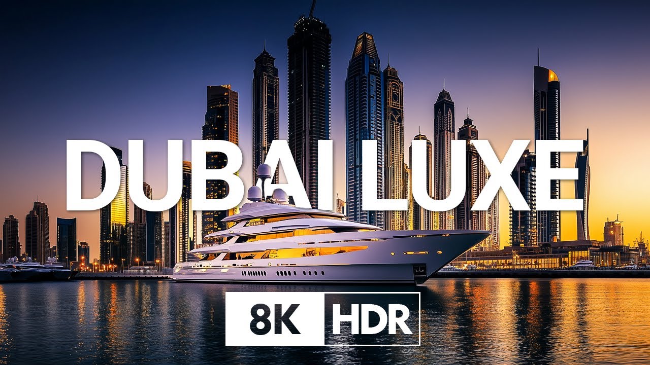 Dubai in 4K HDR – Stunning Aerial Views of Luxury, Skyscrapers & Nightlife | UAE Travel Cinematic