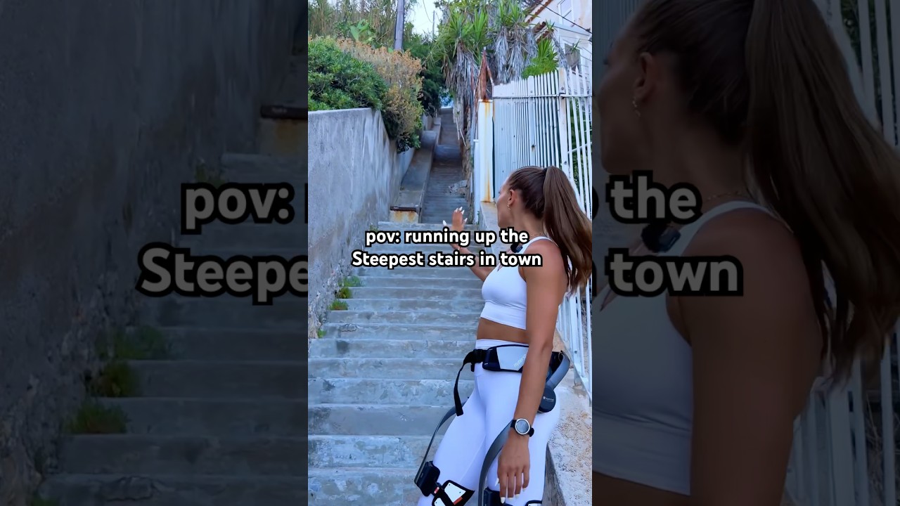 TAKING STAIRS WORKOUT TO NEW EXTREMES (witH a little bit of help 😂) 