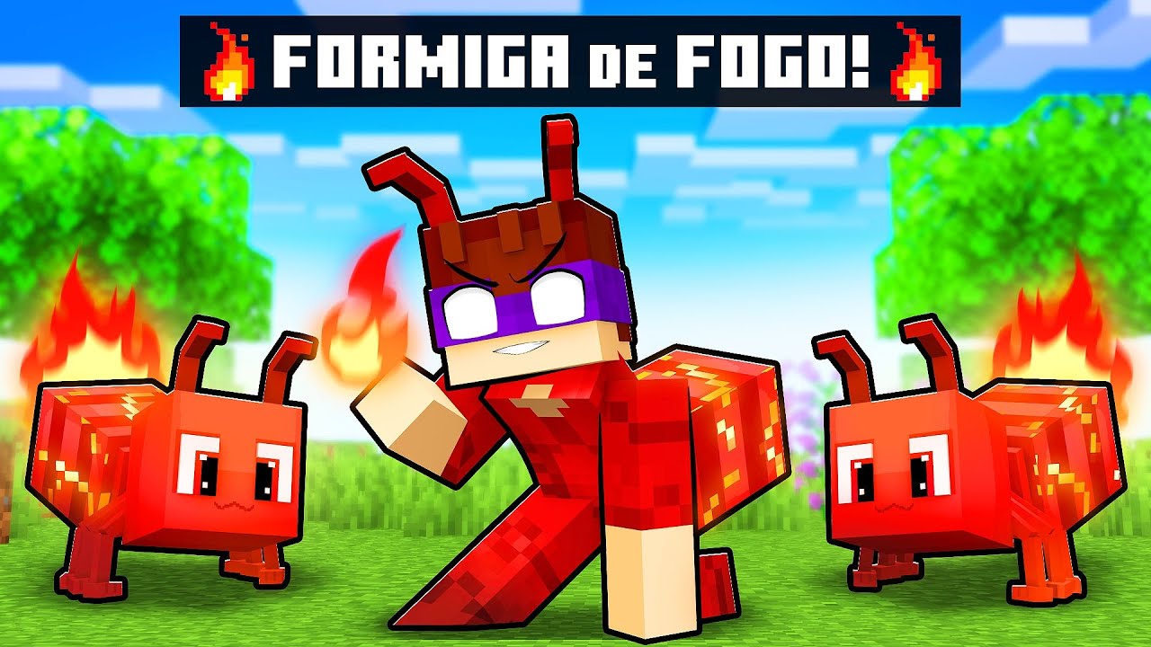 JOGANDO como FORMIGA de FOGO no Minecraft! ‹ DONAT3LO ›