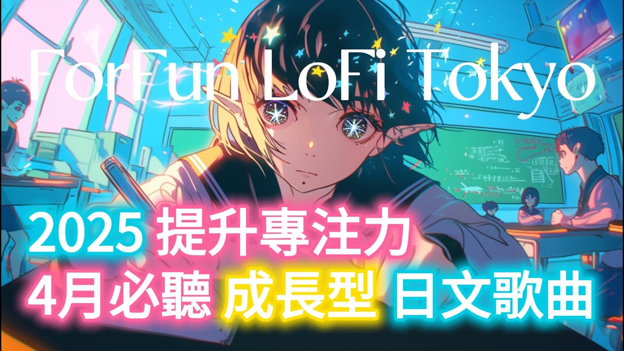 無廣告【🎶💖 2025 提升專注力4月必聽-成長型日文歌曲🌠】🎧 J-pop舒壓｜讀書｜專注｜工作｜最佳背景音樂💼🎶｜#jpop  #folksong #japan #playlist  #chill