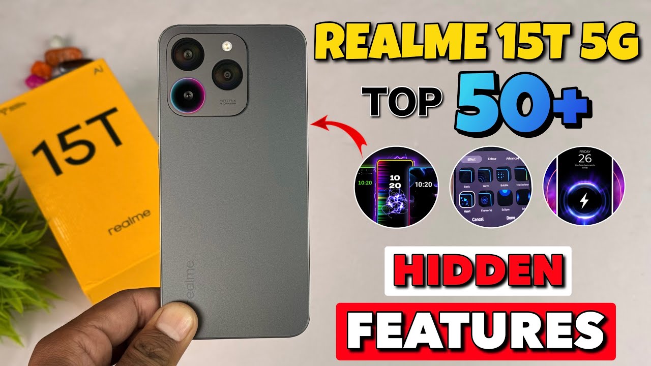 Realme 15T 5G Top 50++ Hidden Features | Realme 15t Tips And Tricks | Realme 15T 5G