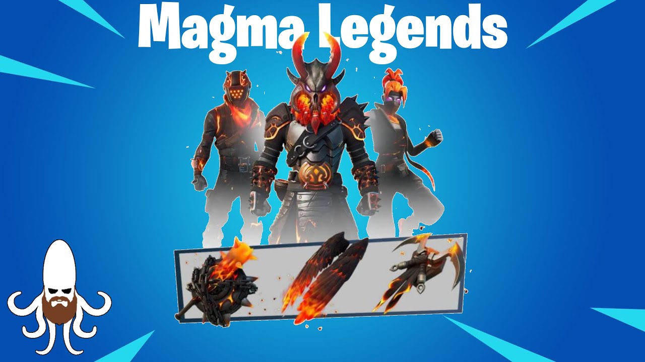 Magma Legends - Skin Review & Gameplay - Fortnite
