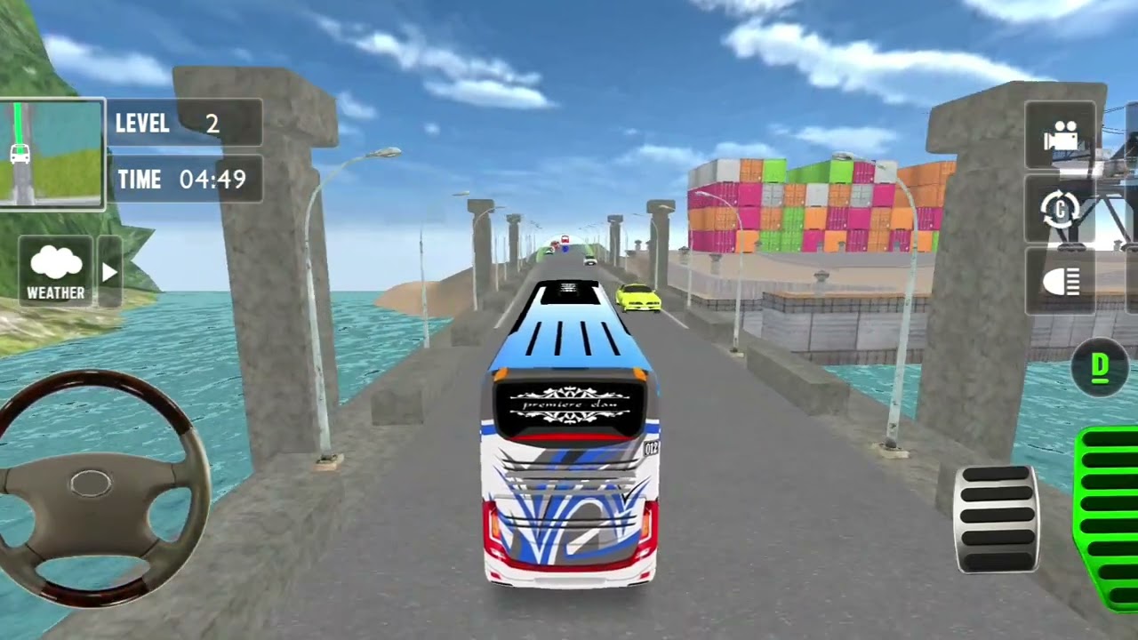 आज हम बस वाला गेम खेलेंगे।  Today we will play a bus game.  Simulator 3D