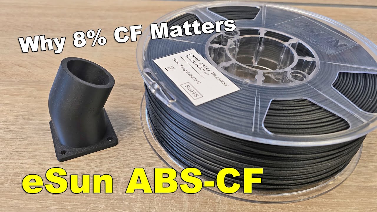 eSun ABS-CF vs eABS+ .. Stronger, Stiffer, Easier to Print?