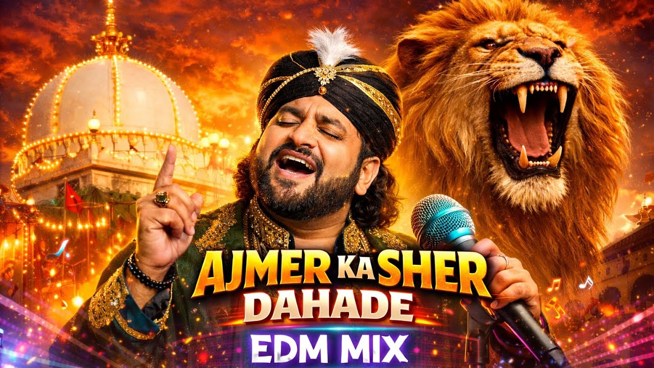 Ajmer Ka Sher Dahade 🔥 | Khwaja Gharib Nawaz EDM Mix | Sufi Qawwali