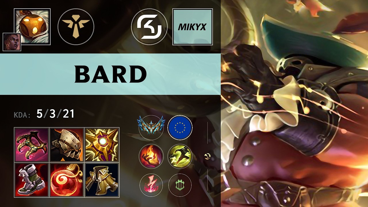 (SK Mikyx) Bard Support vs Camille - EUW Challenger Patch 26.14
