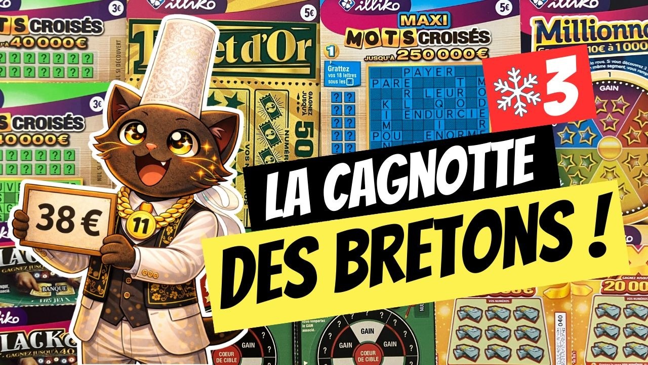 🍀 Mission Grattage : LA CAGNOTTE DES BRETONS DE L'HIVER - &Eacute;PISODE 3 POUR 38 &euro; ! 🤍🖤