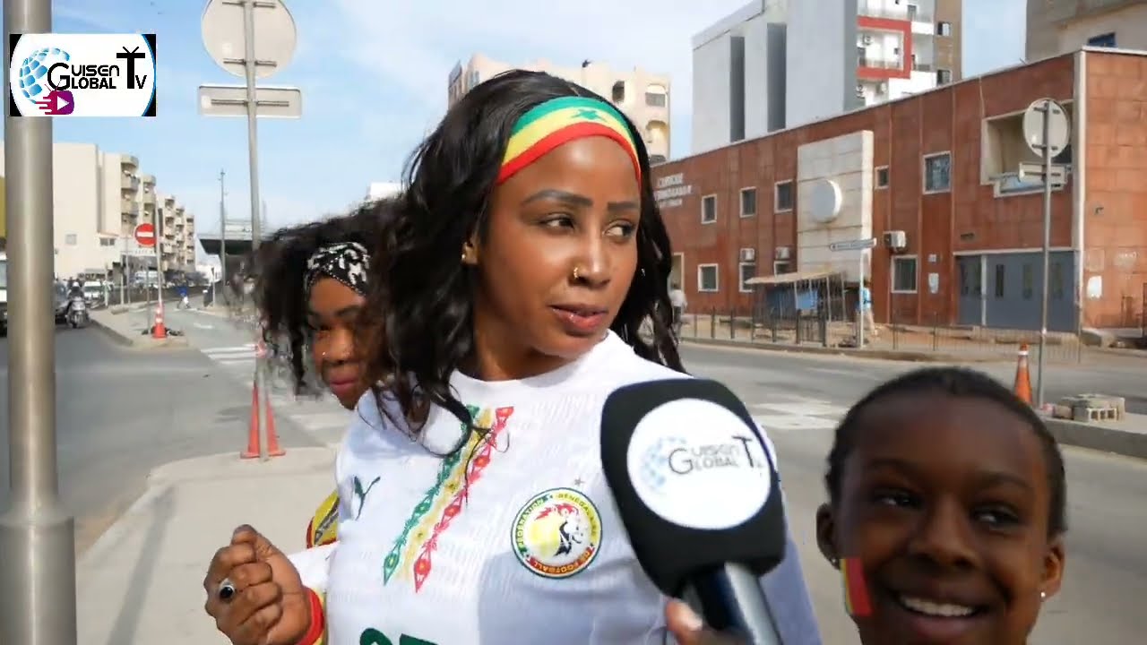 Micro trottoirs Finale Sénégal Maroc des supporters Sénégalais très confiant 