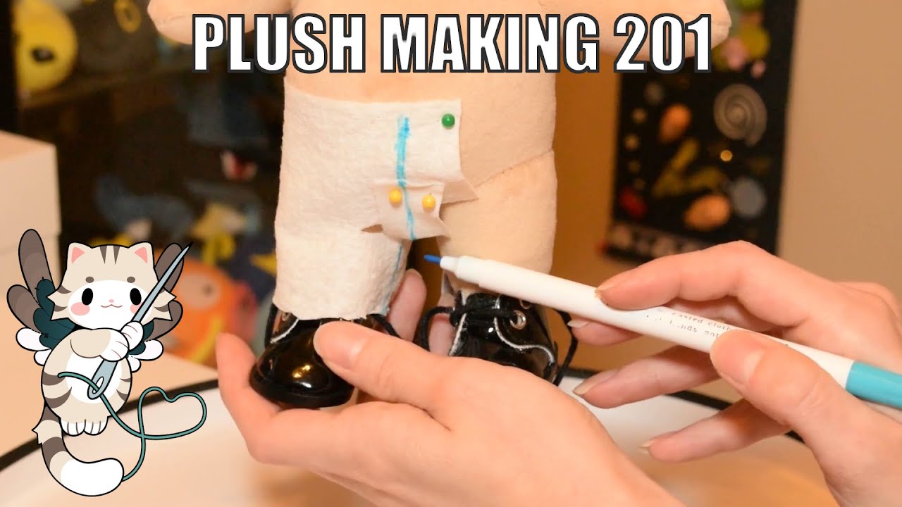 Plush Making 201: Patterning Pants for a Plush with Paper Towels (Plush Clothes Series 2/4)
