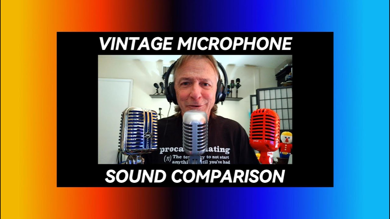 Vintage Microphone Sound Comparison (Memphis Blue, Shure SH55, Pyle)