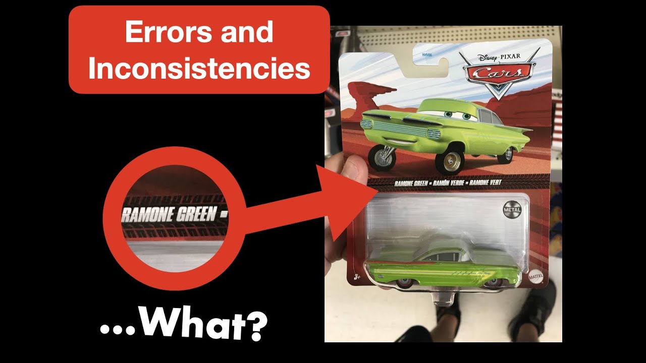 Weird Disney Cars Diecast Errors and Inconsistencies-Part 16