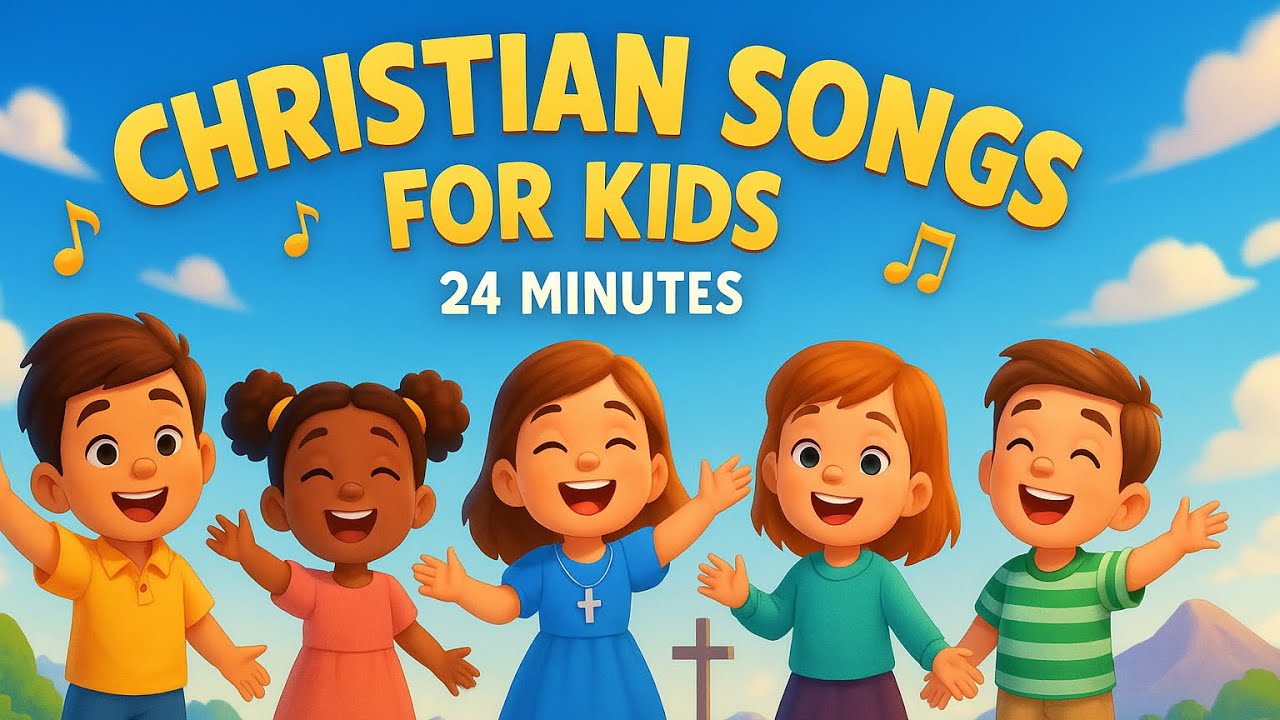 24-Minutes of Christian songs for kids | 9 Fun Bible Songs for Kids 🎵 Compilation | Kids Praise