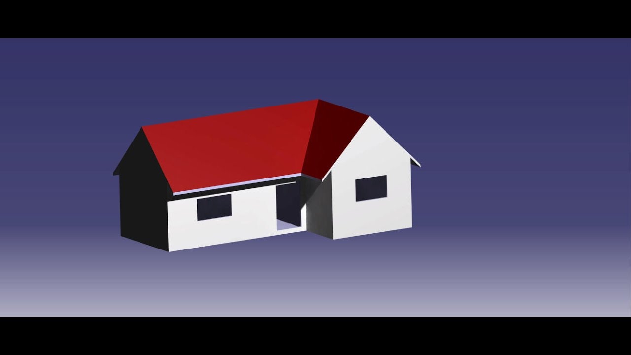 CATIA V5 | How to make a simple house?
