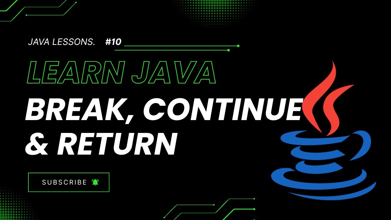 Break, Continue & Exit in Loops | Java Tutorial