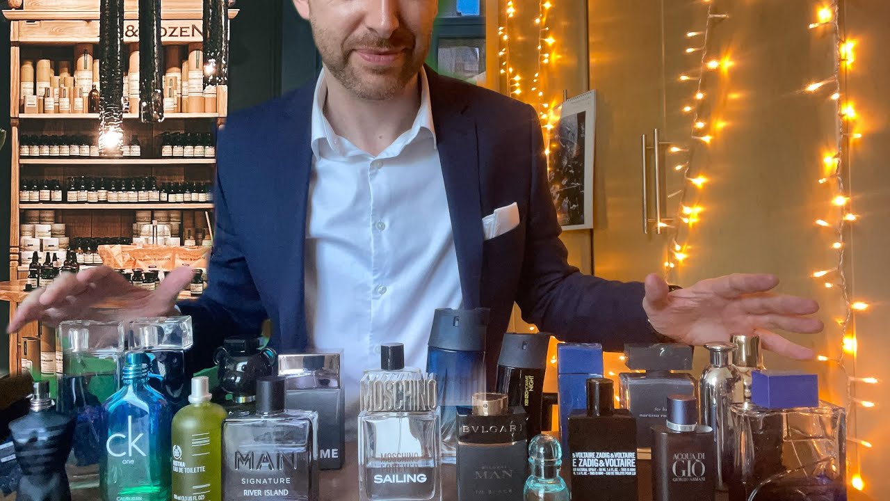 ASMR YouTube One Year Anniversary! Fragrance Store | Tapping my Entire Collection! | OVER 1 HOUR!