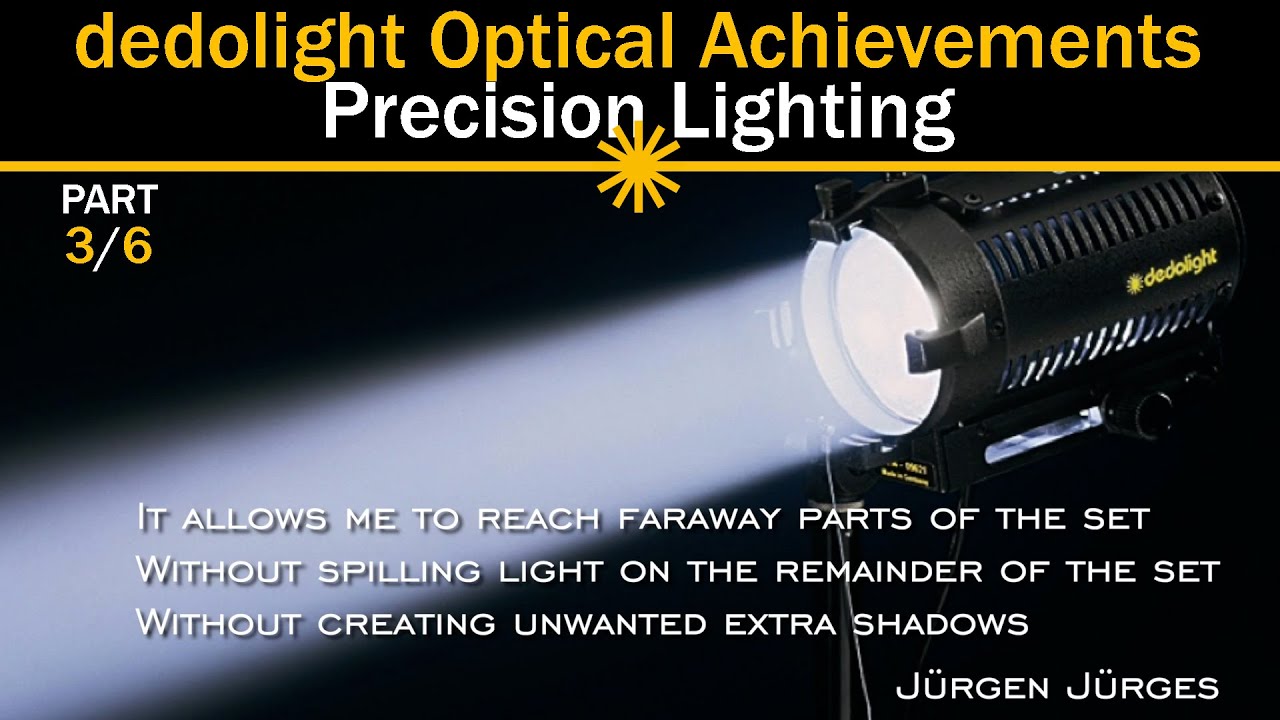 dedolight Optical Achievements (part 3): Precision Lighting